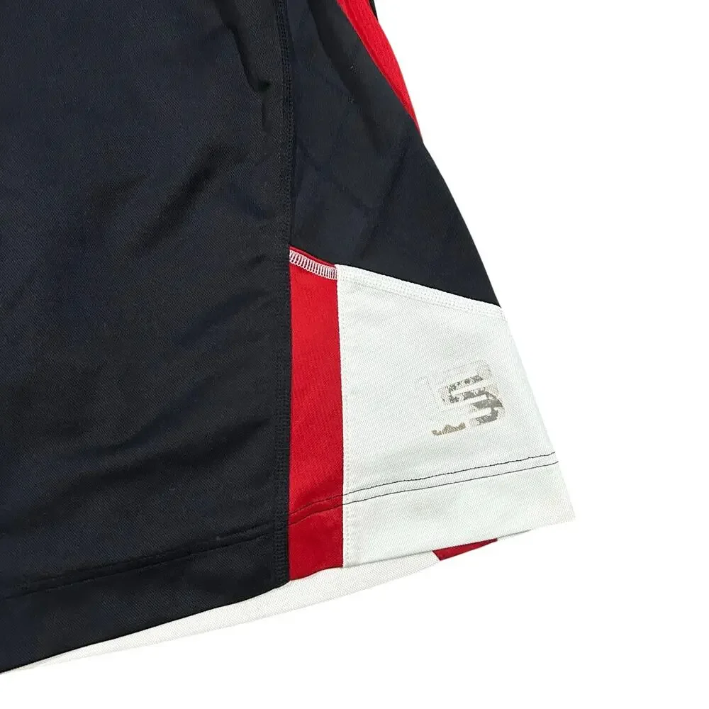 Vintage Y2K Nike Basketball Shorts Baggy Mens Medium Black Red Athletic Gym